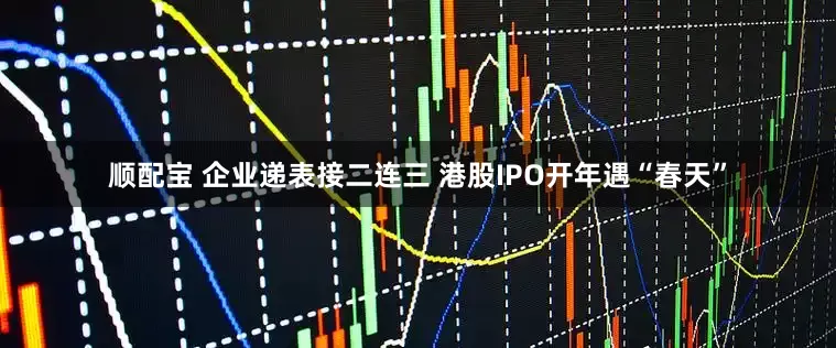 顺配宝 企业递表接二连三 港股IPO开年遇“春天”